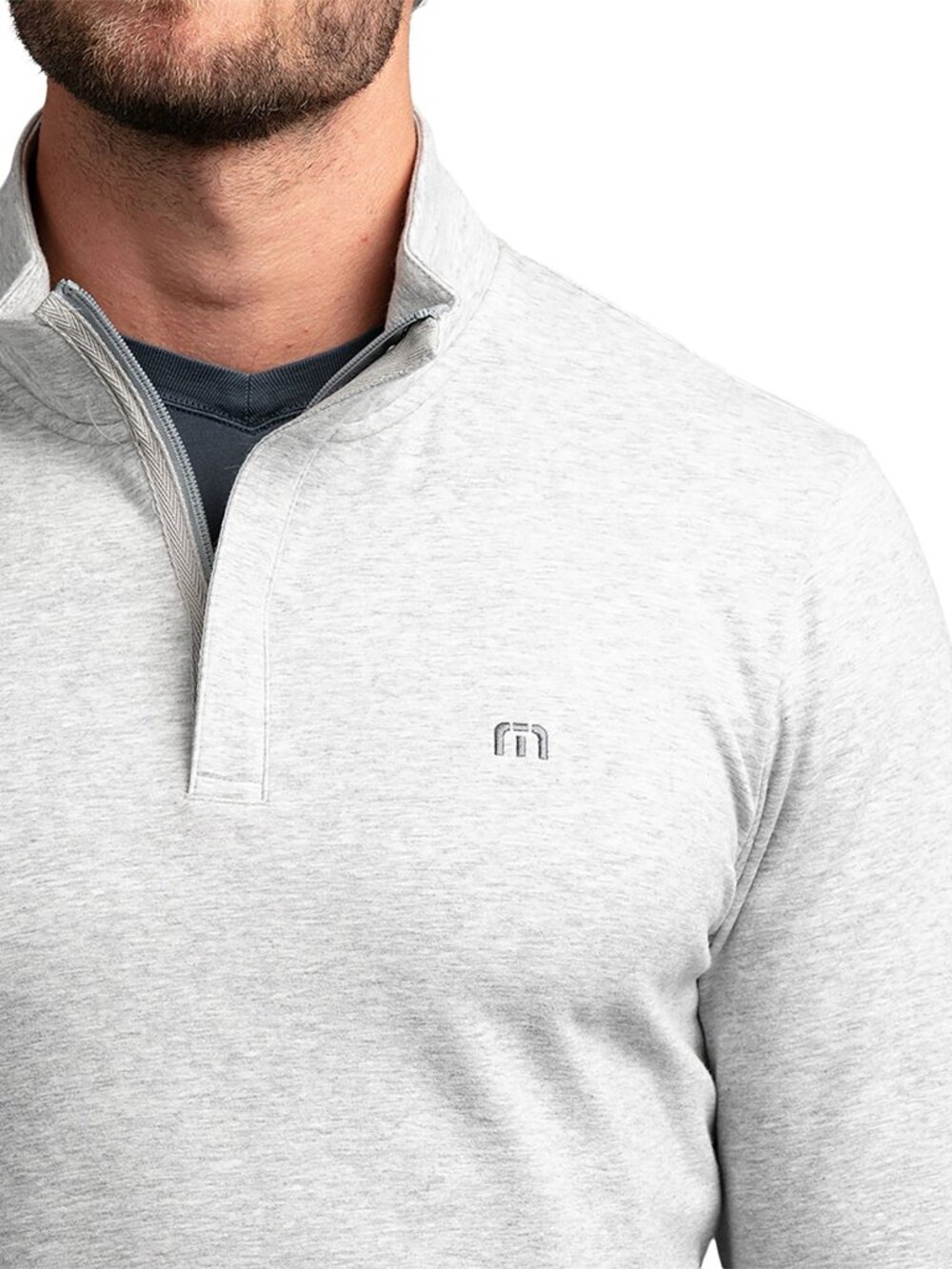 Travis Mathew Cloud Quarter Zip 2.0 Heather Light Grey Outerwear Sz XL & XXL NWT